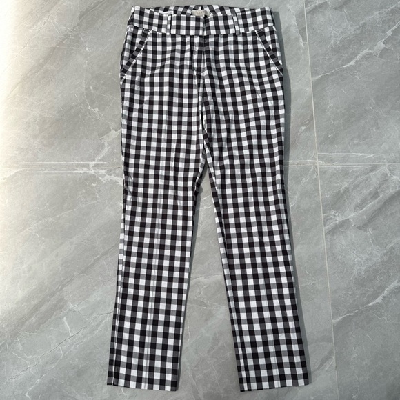 NWOT Women’s LOFT Outlet Modern Skinny Ankle Gingham Pants Size 2 - Picture 2 of 16